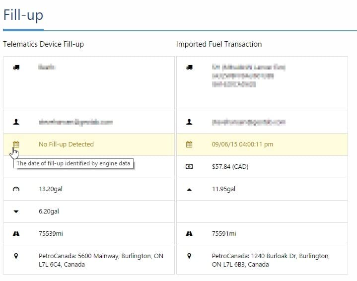 mygeotab fuel discrepancy details