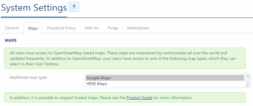 mygeotab additional map types