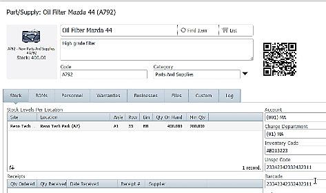 Change 3 - inventory