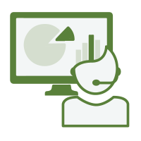 data analyzing icon