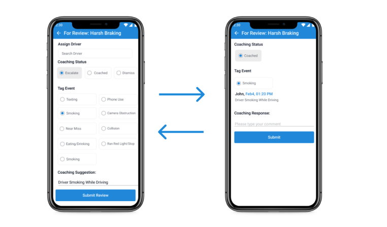 Driver Feedback and Acknowledgement